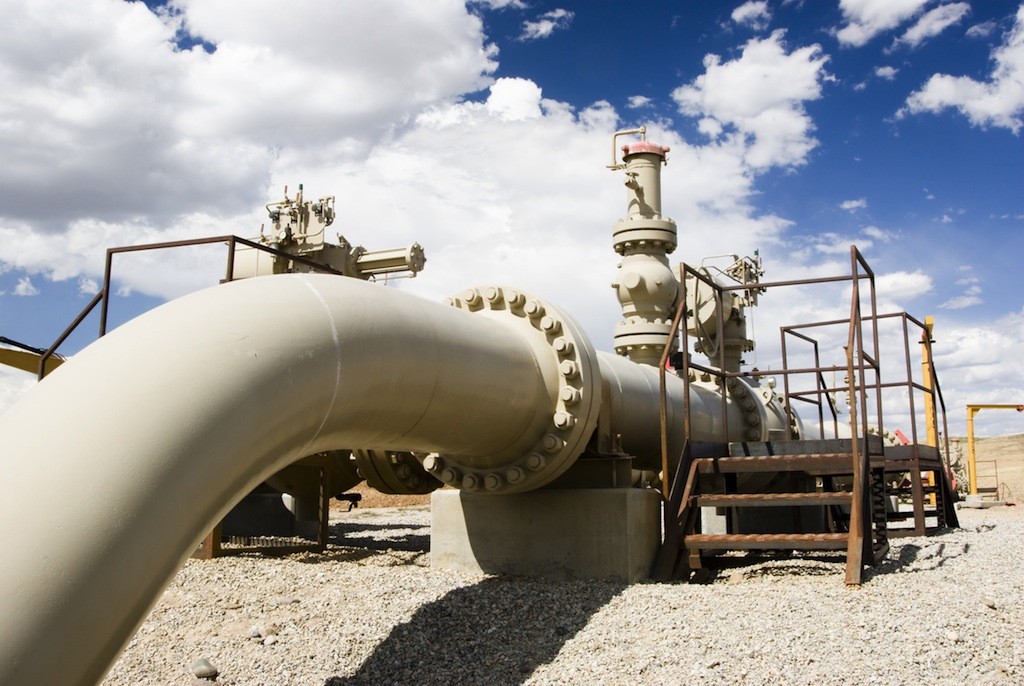 Gas pipeline in Wyoming